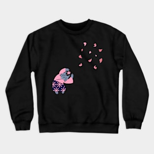 Japanese Cherry Blossom Cat! Crewneck Sweatshirt